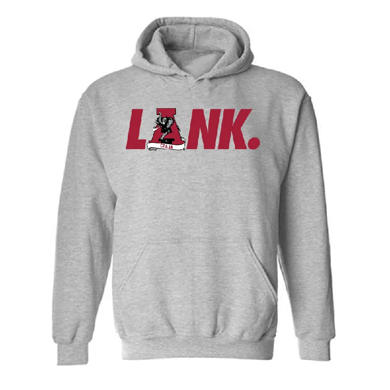 Alabama - NCAA Women's Rowing : Mary Czaja - LANK Generic Shersey Hooded Sweatshirt Hoodie with Emblem Brand Identity Alabama - NCAA Women's Rowing : Mary Czaja - LANK Generic Shersey Hooded Sweatshirt Hoodie with Emblem Brand Identity