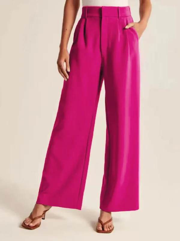 Hazel Blues® |  High Waist Wide Leg Pants Stylish Slim Trousers