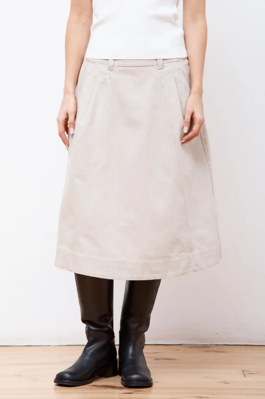 MHL Panelled Scout Skirt Putty spandex blend skirt