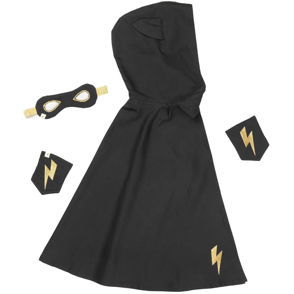 Fabelab Dress-up Superhero set - Black Tunics Bridal satin