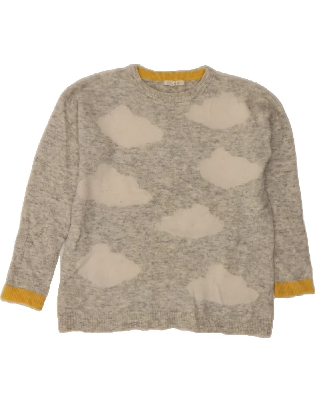 WHITE STUFF Womens Crew Neck Jumper Sweater UK 12 Medium Grey Tailored Straight A-Line WHITE STUFF Womens Crew Neck Jumper Sweater UK 12 Medium Grey Tailored Straight A-Line