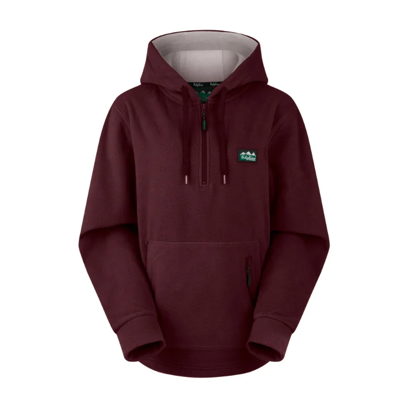 Ridgeline Ballistic Ladies Fleece Hoodie - Winter Berry Hoodie with Applique Textured Unique Ridgeline Ballistic Ladies Fleece Hoodie - Winter Berry Hoodie with Applique Textured Unique