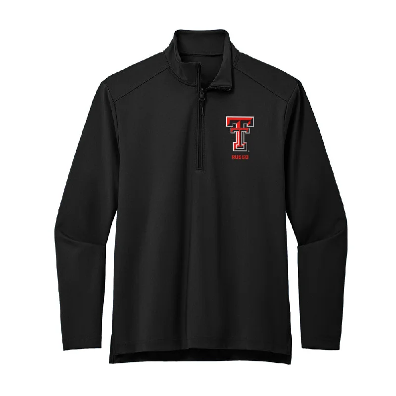 Texas Tech - NCAA Women's Soccer : Logan Russo - Premium Quarter Zip Jacket Knit Jacket Woven Jacket Fleece Jacket