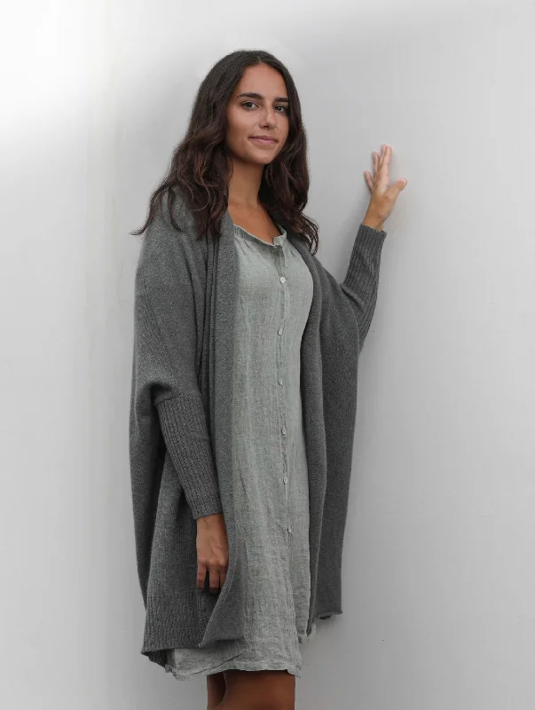 CC Cashmere Cocoon sweater Real Fur Shearling Chenille