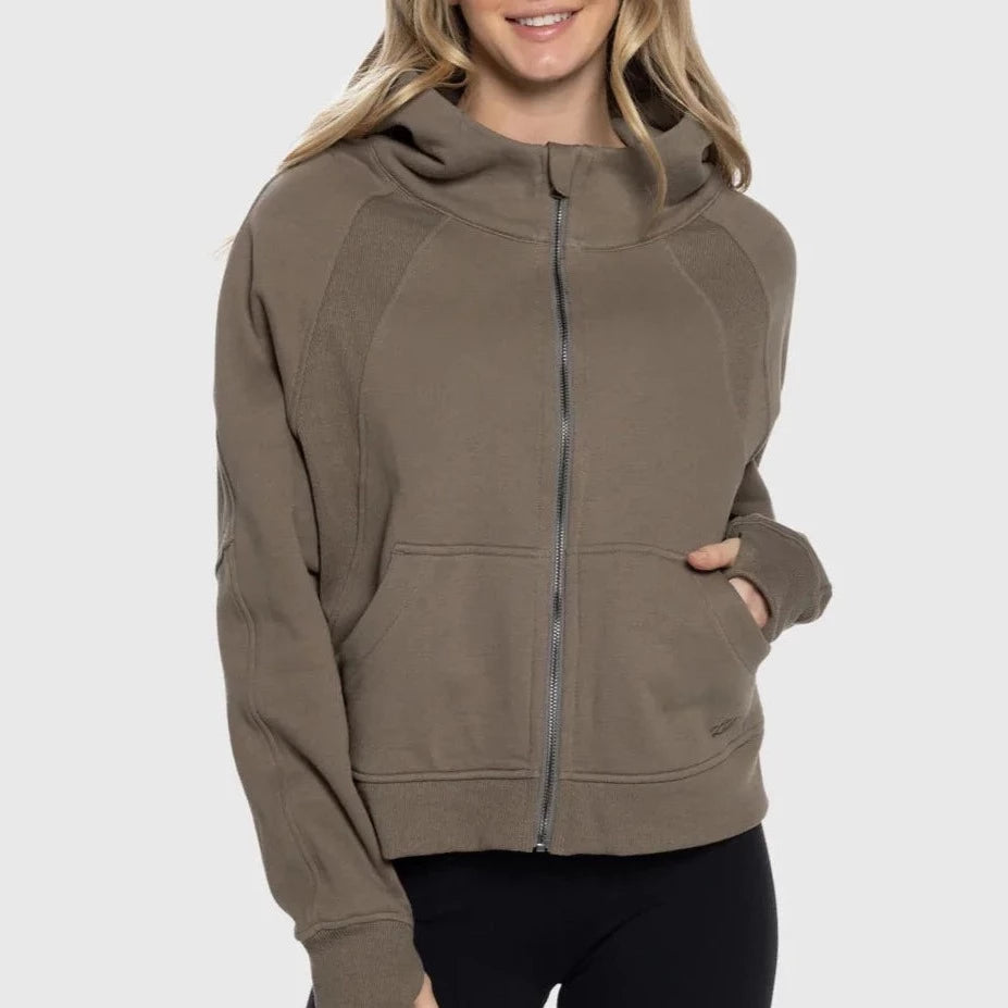 TeamLTD Women's Full Zip Warmup Hoodie Hoodie with Applique Textured Unique