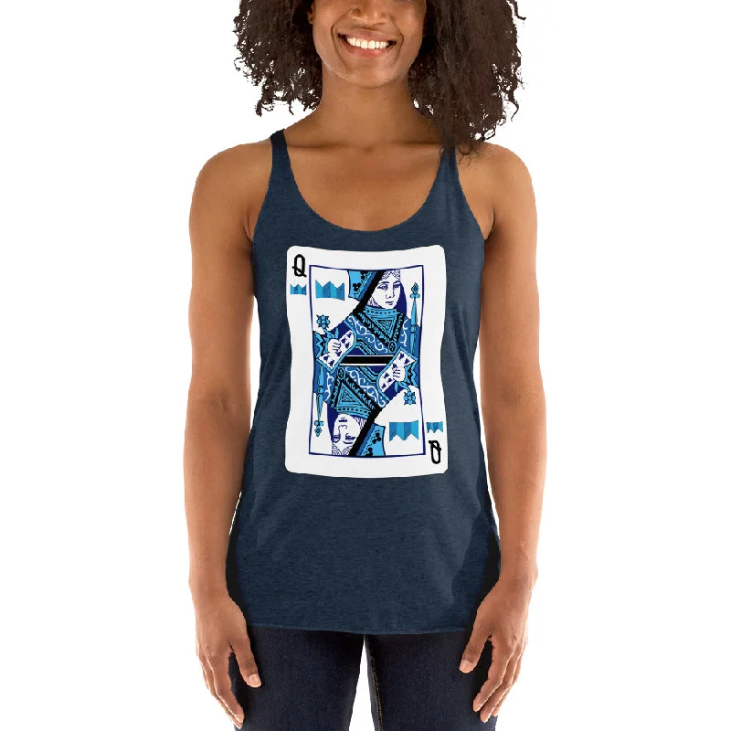 Queen of Cards Women's Racerback Tank sage tank top