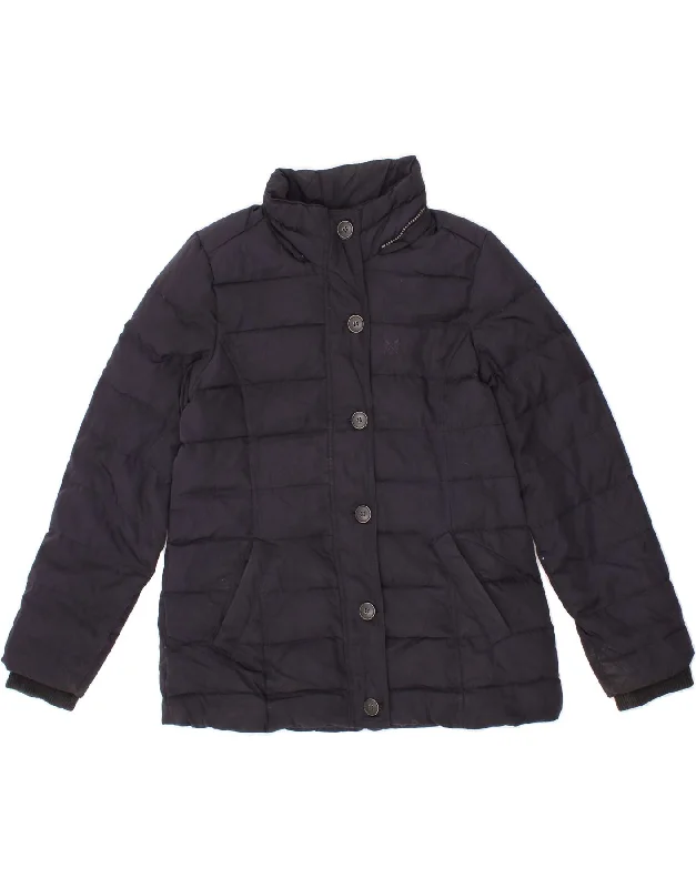 CREW CLOTHING Womens Padded Jacket UK 12 Medium Navy Blue Polyester Striped Jacket Polka Dot Jacket Floral Jacket CREW CLOTHING Womens Padded Jacket UK 12 Medium Navy Blue Polyester Striped Jacket Polka Dot Jacket Floral Jacket