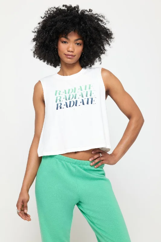 Fan Radiate Callie Crop Tank flexible tank top