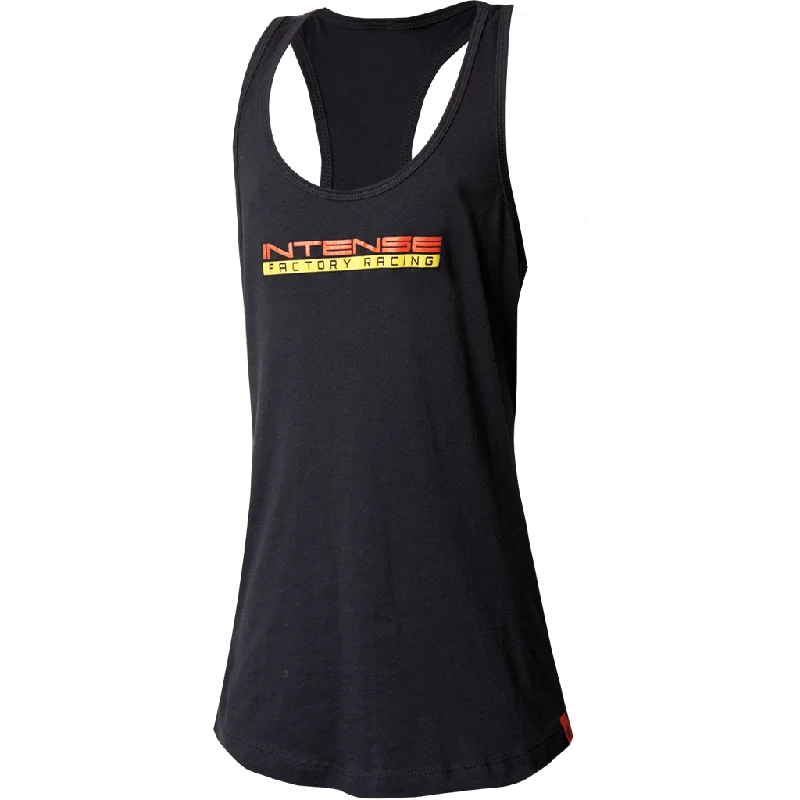 Women's INTENSE Factory Racing Black Tank baby blue tank