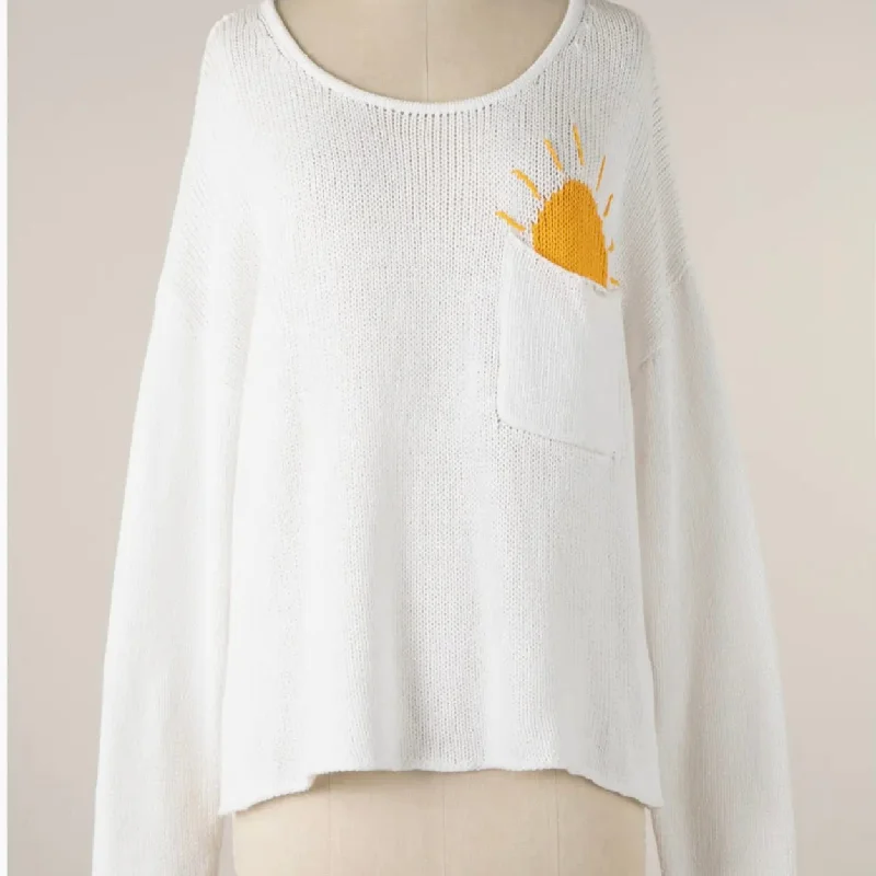 VH-Pocket Full Of Sun Shine Sweater Wool Fabric Cashmere Fabric Tweed Fabric