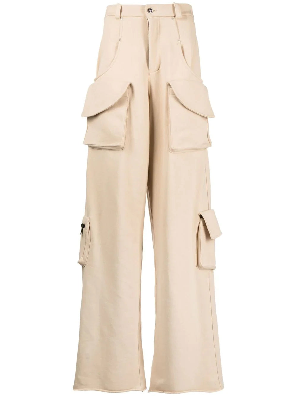 NATASHA CUT-OUT CARGO PANTS BEI Comfortable Wide-Leg Pants