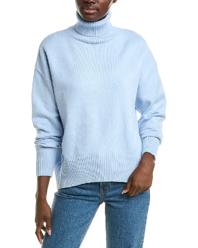 Femme Society Turtleneck Sweater Collared Crew Neck Turtle Neck