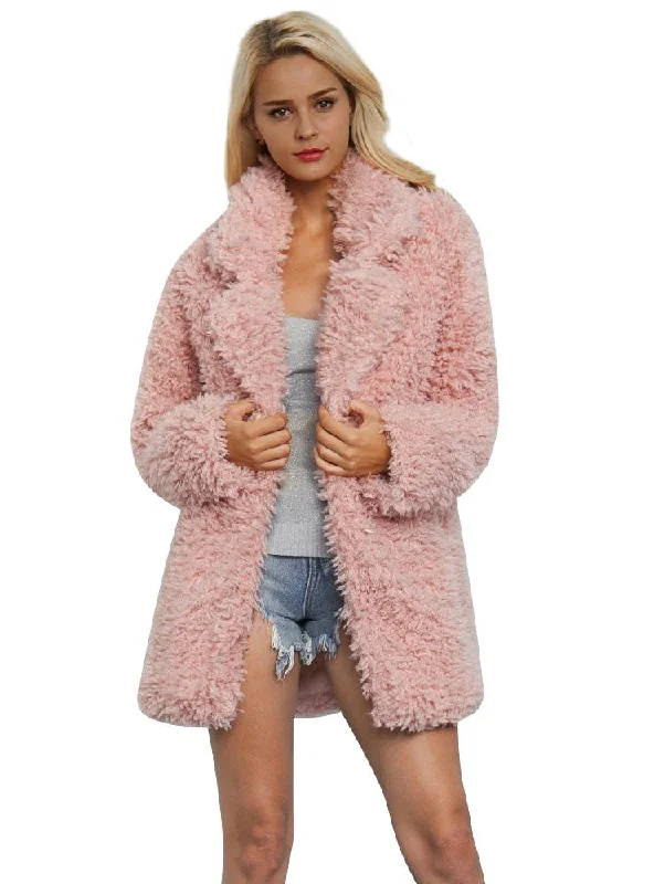 Women's Plush Long-Sleeved Faux Fur Long Jackets Plaid Jacket Tartan Jacket Houndstooth Jacket Women's Plush Long-Sleeved Faux Fur Long Jackets Plaid Jacket Tartan Jacket Houndstooth Jacket