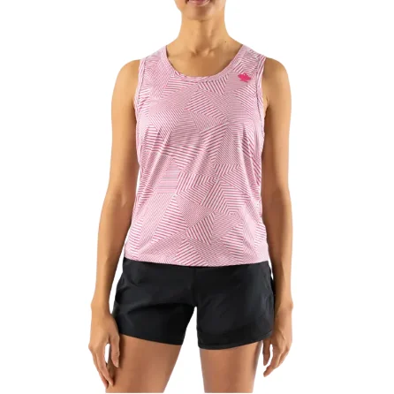 Women's Rabbit EZ Tank Cropped silver tank top