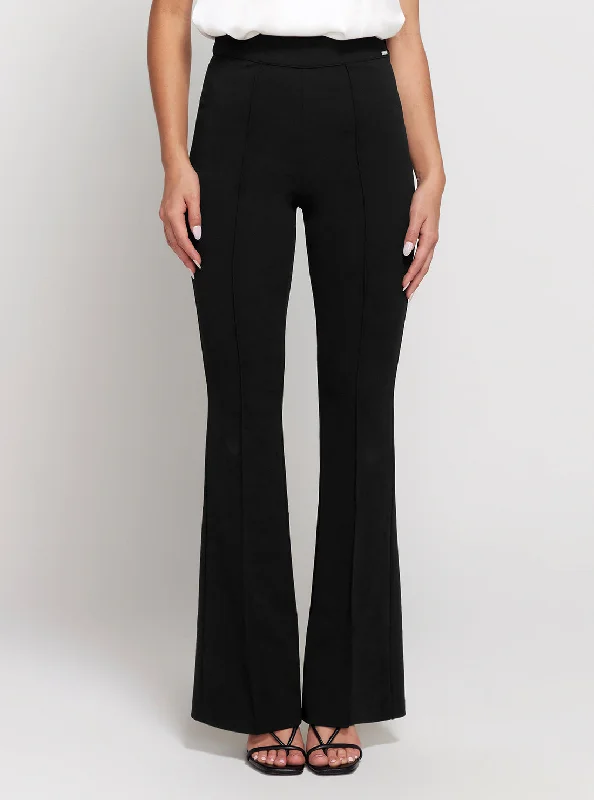 Black Flared Evelina Pants Modern Skinny Pants