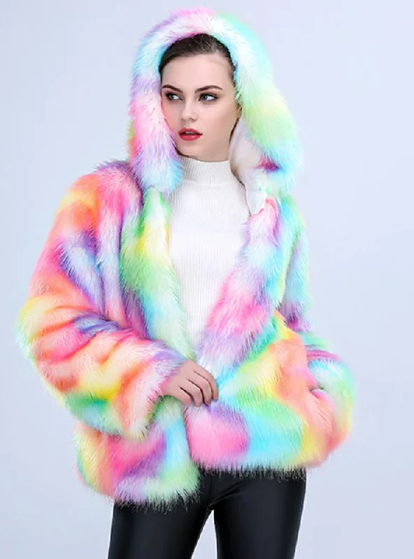 Women Casual Faux Fox Fur Vest Winter Jacket Satin Jacket Silk Jacket Chiffon Jacket Women Casual Faux Fox Fur Vest Winter Jacket Satin Jacket Silk Jacket Chiffon Jacket