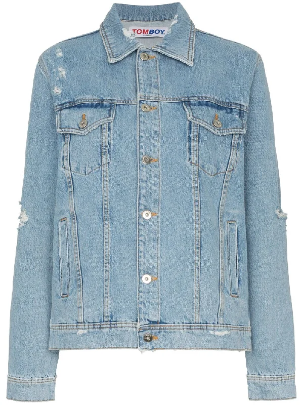Tomboy Kurt denim jacket Nylon Fabric Polyester Fabric Spandex Fabric