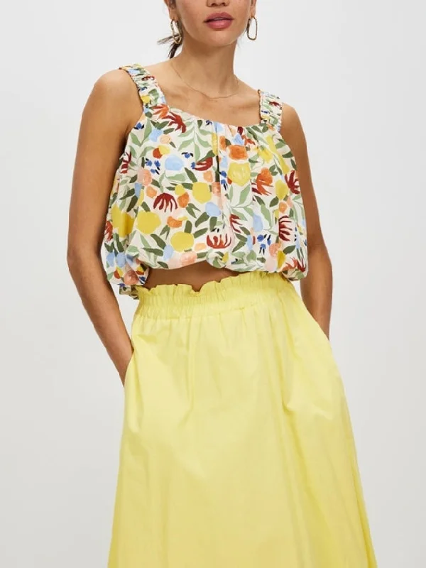 Silk Satin Blouses Sleeveless Camisole Tank Top by Kaja Clothing-Divine Top slim fit tank