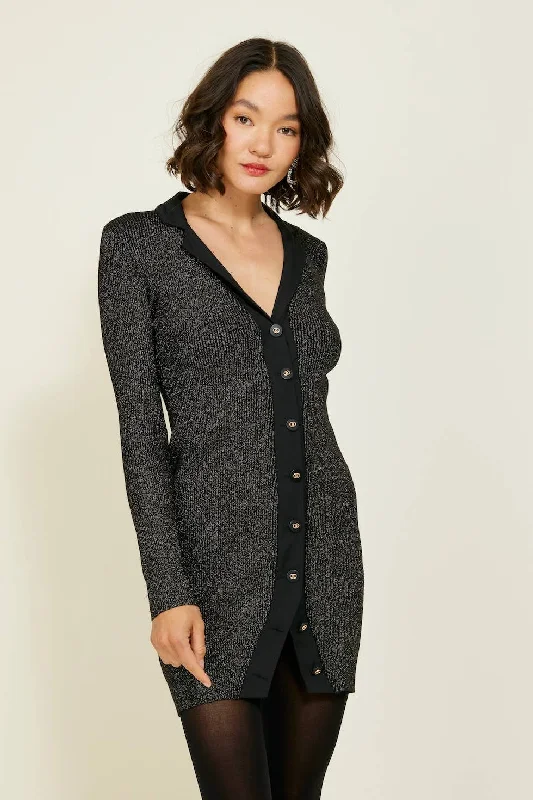 DENVER SWEATER DRESS Spandex Rayon Corduroy