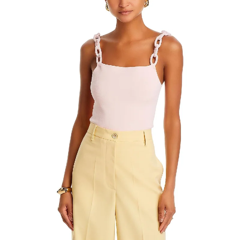 Gretel Womens Stretch Chain Strap Tank Top long tank top