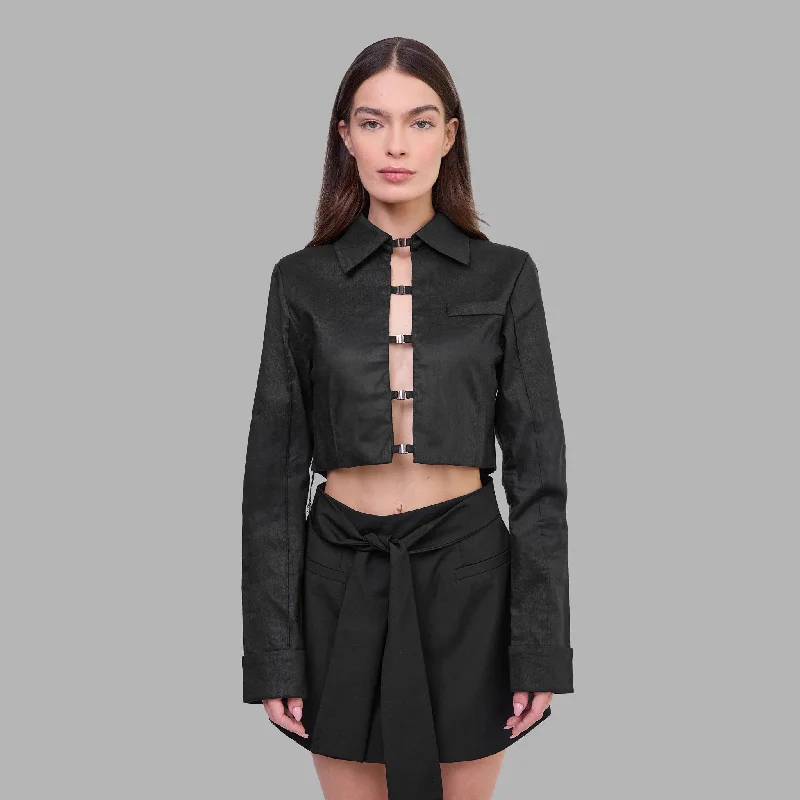 Blvck Linen Jacket Lace Jacket Ribbed Jacket Sequined Jacket