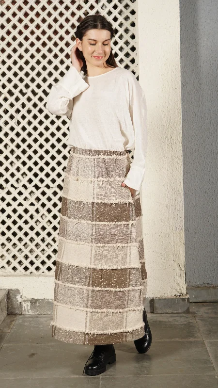 Tanner Skirt in Mocha chiffon skirt delicate