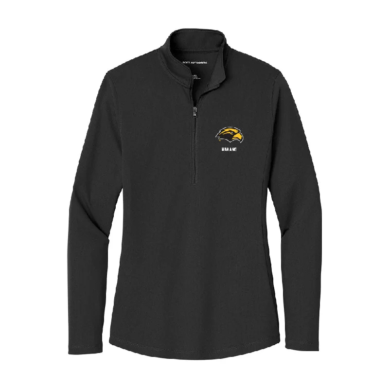 Southern Miss - NCAA Women's Soccer : Adaira Nakano - Women's Lightweight Quarter Zip Jacket Chenille Jacket Brocade Jacket Lace Jacket