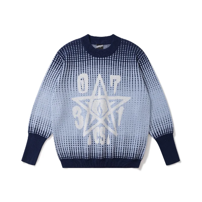 Jacquard Gradient Sweater Terry Terry Cloth Terry Knit