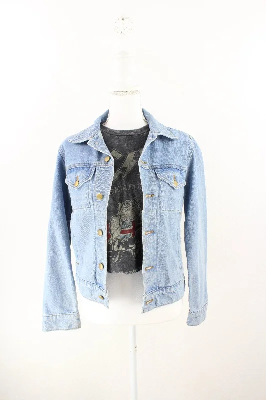 Vintage American Apparel Denim Jeans Jacket (S) Cotton Fabric Linen Fabric Terry Fabric Vintage American Apparel Denim Jeans Jacket (S) Cotton Fabric Linen Fabric Terry Fabric
