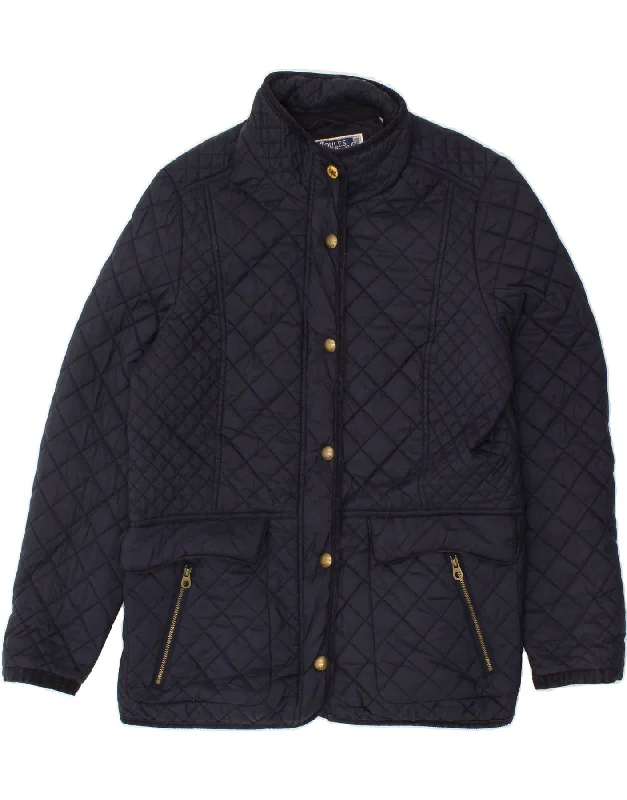 JOULES Womens Quilted Jacket UK 18 XL Navy Blue Polyamide Satin Jacket Silk Jacket Chiffon Jacket JOULES Womens Quilted Jacket UK 18 XL Navy Blue Polyamide Satin Jacket Silk Jacket Chiffon Jacket