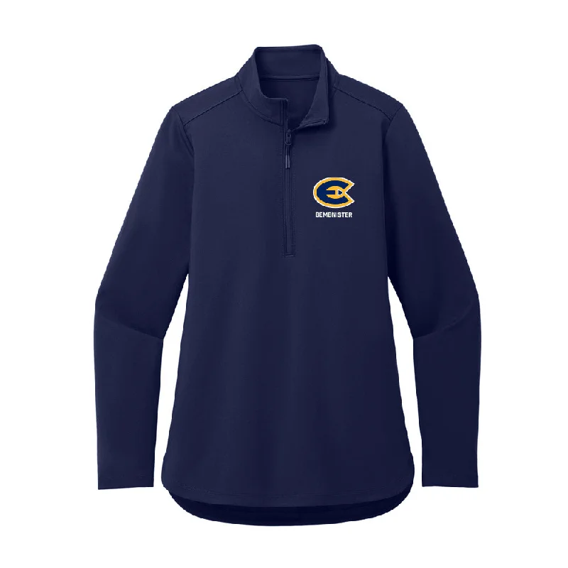 UW Eau Claire - NCAA Women's Soccer : Taylor Bembnister - Women's Premium Quarter Zip Jacket Zippered Front Buttoned Front Snap Front