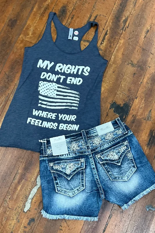 My Rights Tank sheer tank top