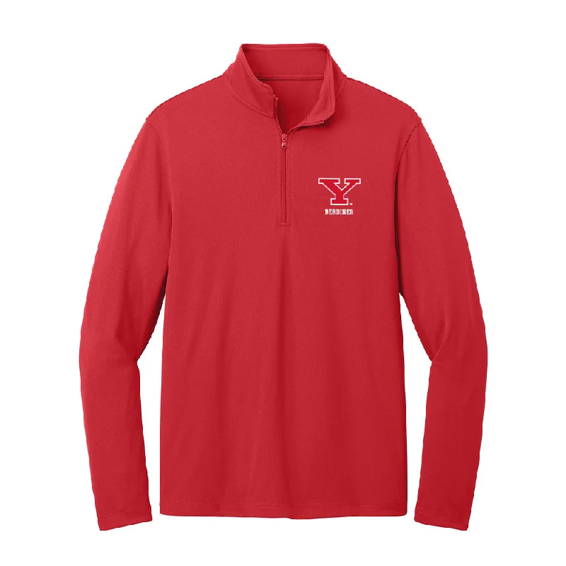 Youngstown State - NCAA Women's Soccer : Emma Berdiner - Lightweight Quarter Zip Jacket Collared Jacket Crew Neck Jacket Turtle Neck Jacket