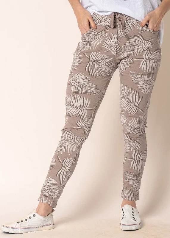 Miya Pants in Mocha Comfortable Denim Trousers