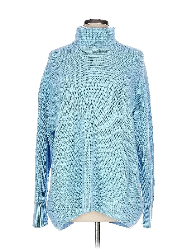 Turtleneck Sweater Solid Color Striped Floral Print