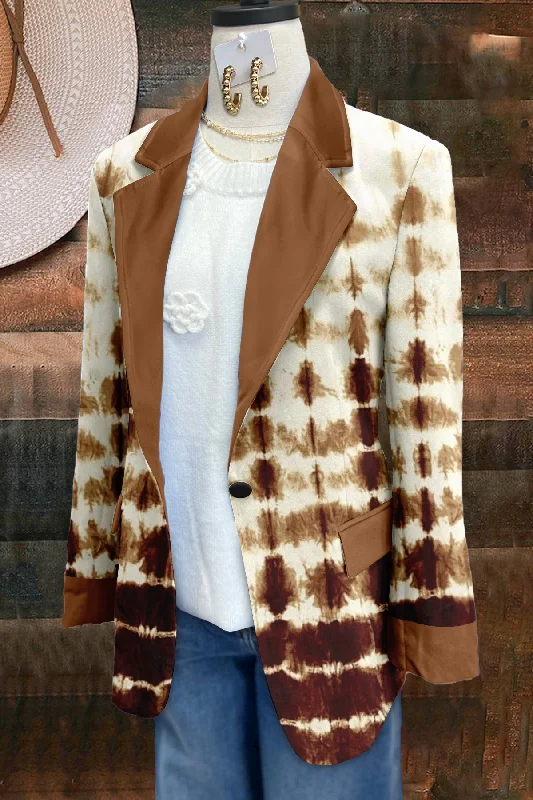 Retro Print Lapel Suit Long Sleeve Jacket Hooded Jacket Caped Jacket Shawl Collar Jacket Retro Print Lapel Suit Long Sleeve Jacket Hooded Jacket Caped Jacket Shawl Collar Jacket