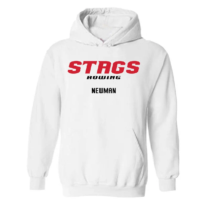 Fairfield - NCAA Women's Rowing : Jill Newman - Classic Fashion Shersey Hooded Sweatshirt Hoodie with Distressed Vintage Worn Fairfield - NCAA Women's Rowing : Jill Newman - Classic Fashion Shersey Hooded Sweatshirt Hoodie with Distressed Vintage Worn