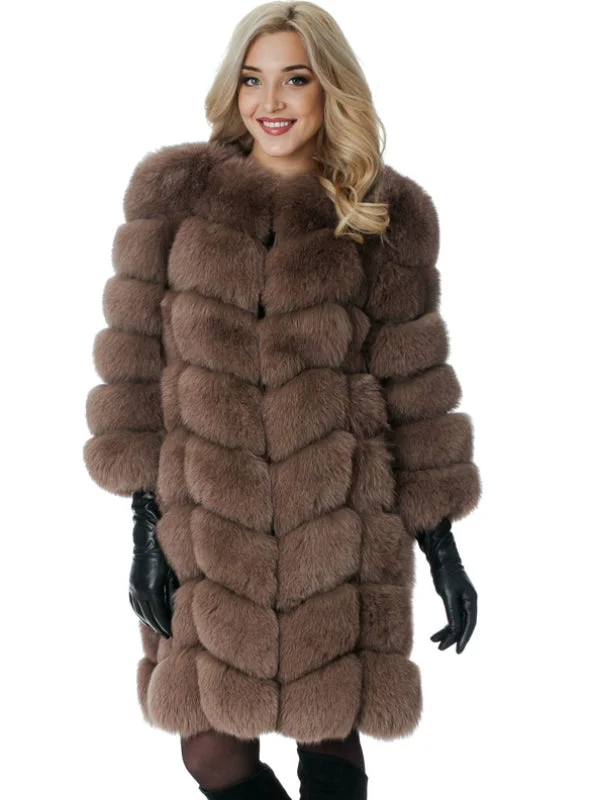 Long Fake Fox Fur Jacket Women Winter Faux Fox Fur Print Jacket Jacquard Jacket Embroidered Jacket Long Fake Fox Fur Jacket Women Winter Faux Fox Fur Print Jacket Jacquard Jacket Embroidered Jacket