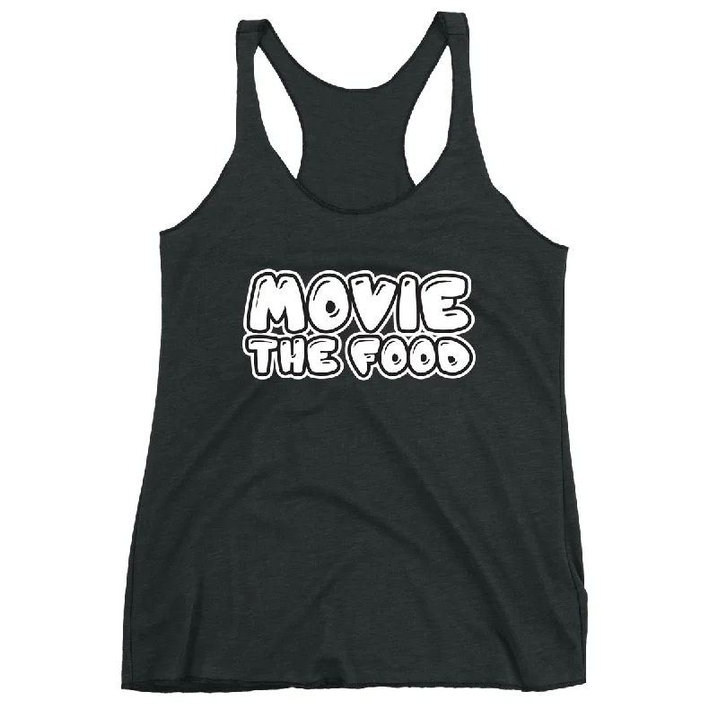 Movie The Food™ "Text Logo" Women's Racerback Tank Top workout tank top