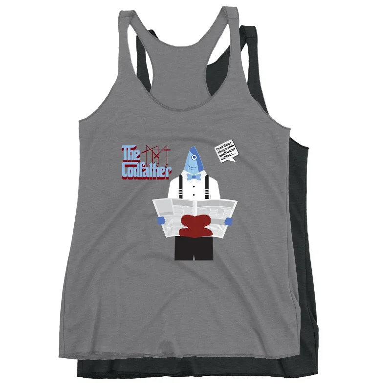 Movie The Food™ "The Codfather" Women's Racerback Tank Top basic tank top