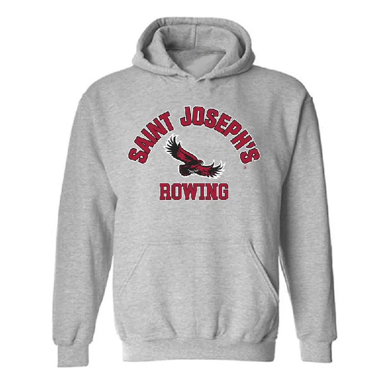 St. Joe's - NCAA Women's Rowing : Evie Holder - Classic Shersey Hooded Sweatshirt Hoodie with Hood Adjustable Protection St. Joe's - NCAA Women's Rowing : Evie Holder - Classic Shersey Hooded Sweatshirt Hoodie with Hood Adjustable Protection