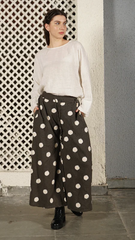 Mary Linen Blend Pant in Khaki Comfortable Maternity Pants
