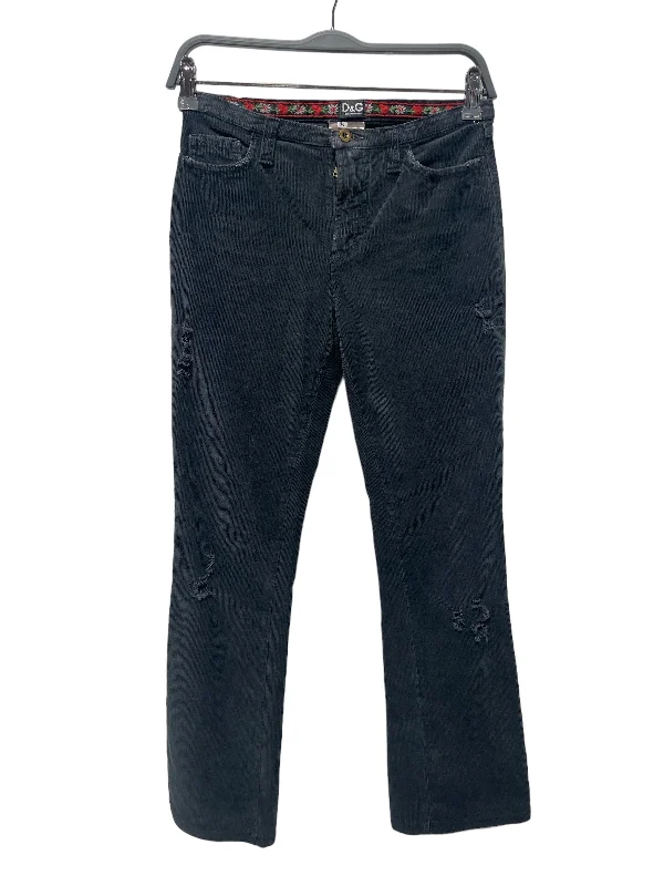 DOLCE&GABBANA/Straight Pants/12/Corduroy/NVY/ Soft Wool Pants