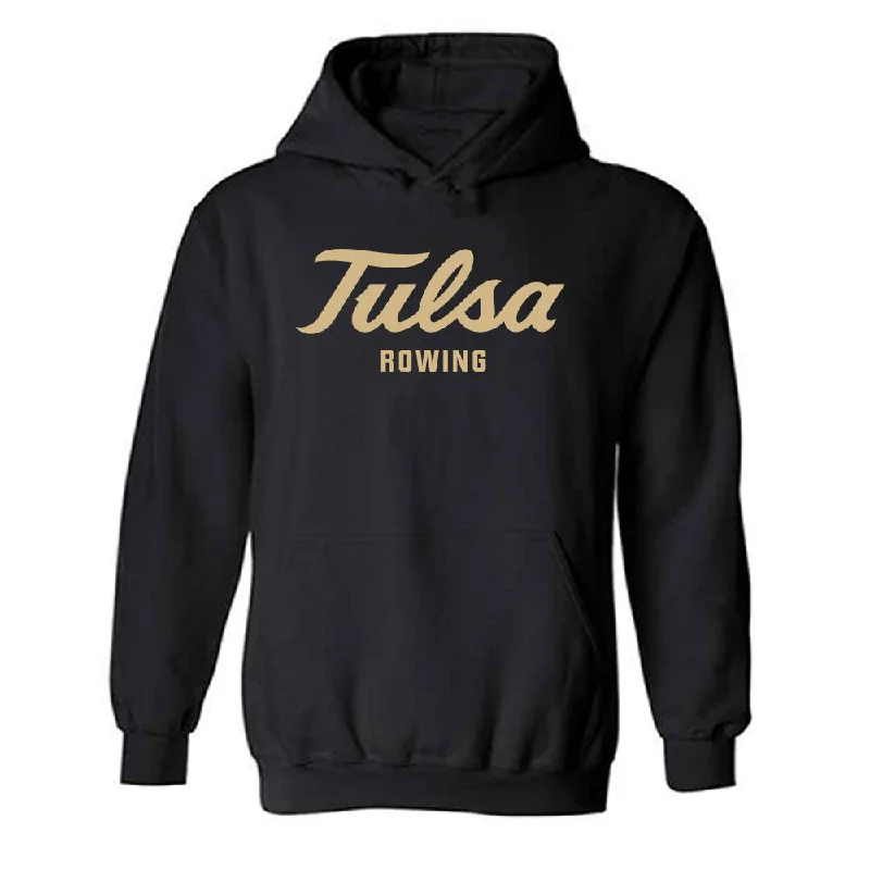 Tulsa - NCAA Women's Rowing : Sarah Menefee - Classic Shersey Hooded Sweatshirt Hoodie with Hem Embroidery Detailed Premium Tulsa - NCAA Women's Rowing : Sarah Menefee - Classic Shersey Hooded Sweatshirt Hoodie with Hem Embroidery Detailed Premium