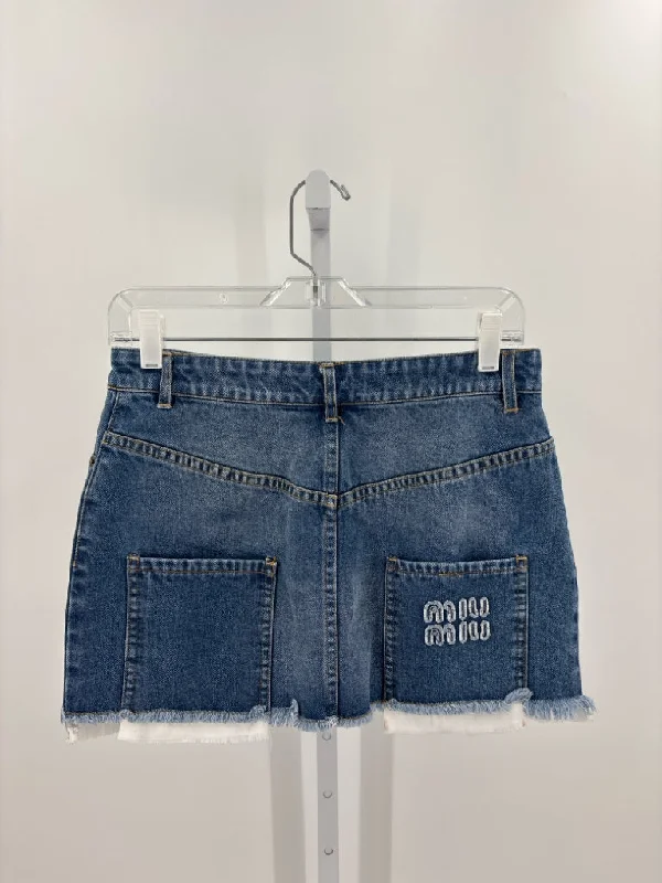 Miu Miu Skirts (Pre-owned) leather skirt bold