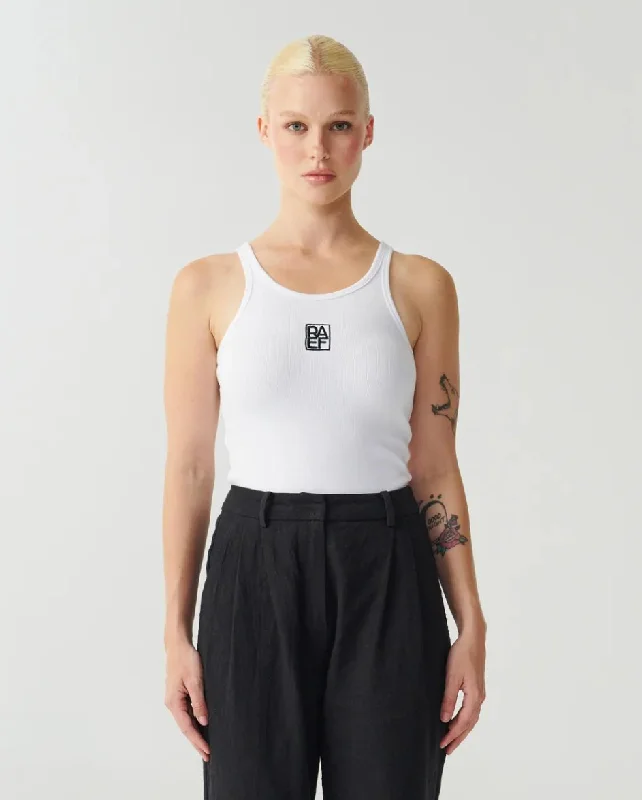 Theo Tank White white tank top