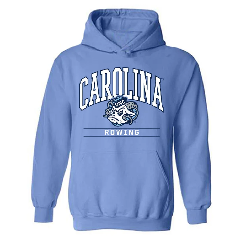 UNC - NCAA Women's Rowing : Lindsey Troftgruben - Classic Shersey Hooded Sweatshirt Hoodie with High Neck Warm Protective