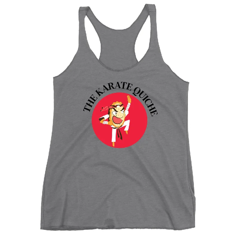 Movie The Food™ "The Karate Quiche" Women's Racerback Tank Top modal blend tank