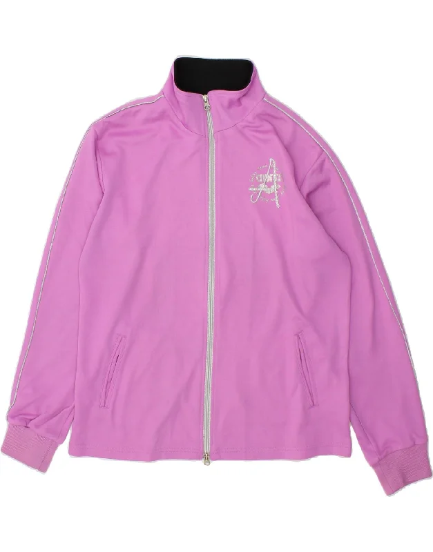 ARENA Womens Tracksuit Top Jacket UK 18 XL Pink Satin Jacket Silk Jacket Chiffon Jacket