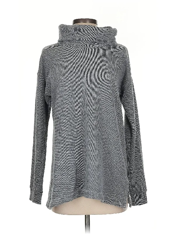 Turtleneck Sweater Hooded Caped Shawl Collar